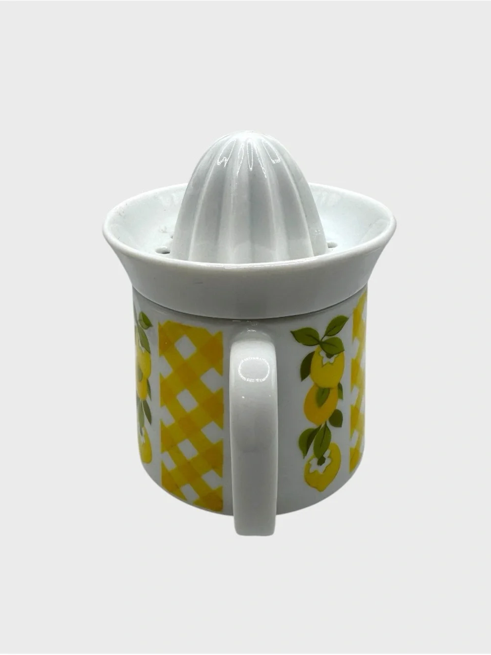 Vintage Small Lemon Ceramic Citrus Juicer Pitcher